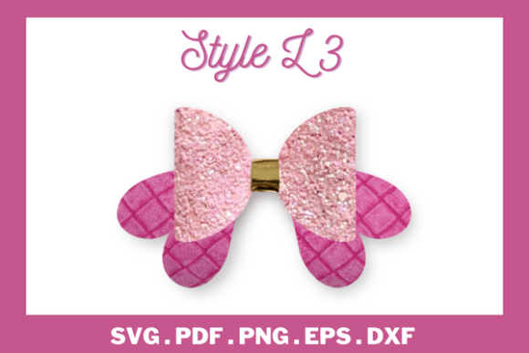 3D SVG Bow Shapes: Hairbow Template Review
