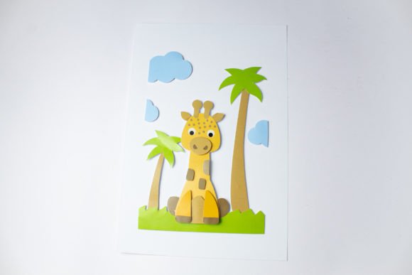 3D SVG Giraffe: Kids Crafts for Local Branding