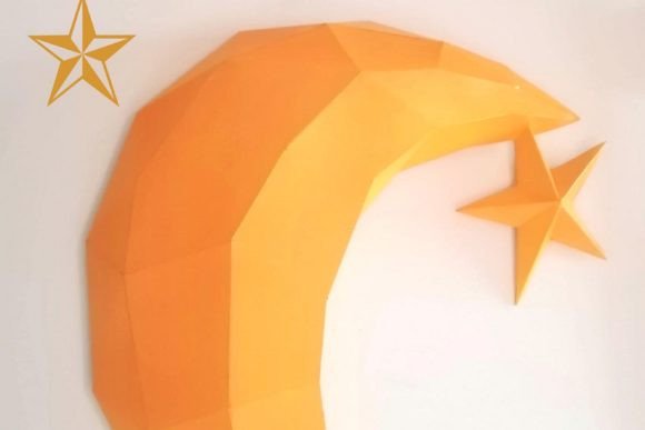 3D SVG Objects: Half Moon and Star Sculpture Review