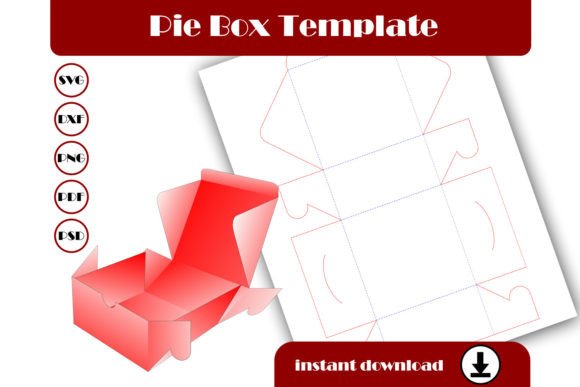 3D SVG Pie Box Template for Gift Boxes Review