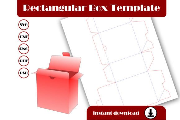 3D SVG Shapes: Rectangular Gift Box Template Review