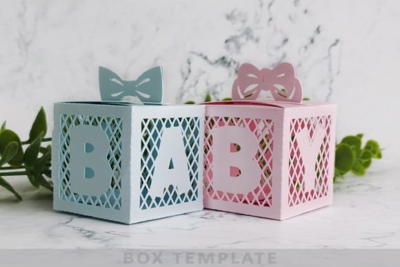 Baby Shower Favor Box: 3D SVG for Gift Boxes