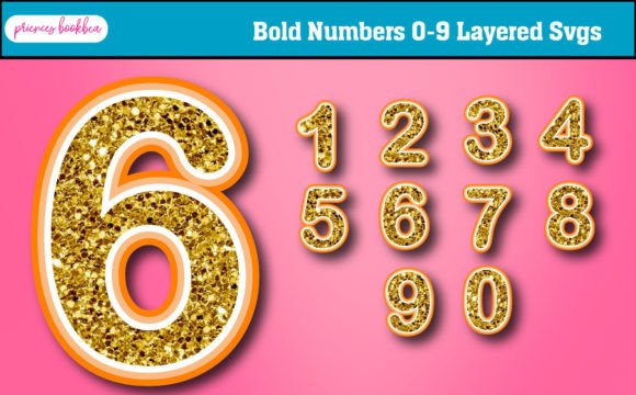 Bold Numbers 3D SVG for Birthdays & Editorial Design