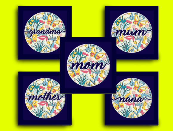 Bundle Garden Mother Papercut Light Box 3D SVG for Shadow Boxes