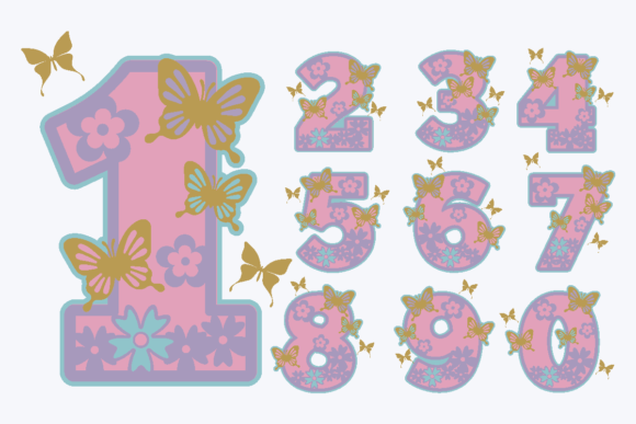 Butterfly Numbers: 3D SVG Shapes for Editorial Design