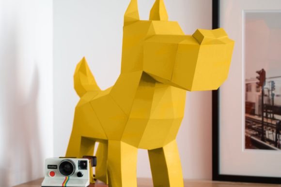 Cartoon Dog Paper Sculpture: An Embroidery Review