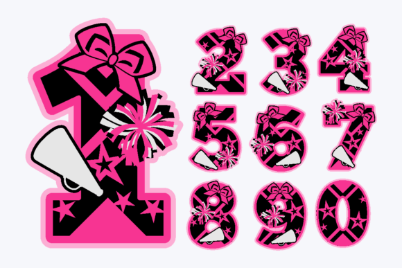 Cheerleader Party Numbers: 3D SVG Shapes Review