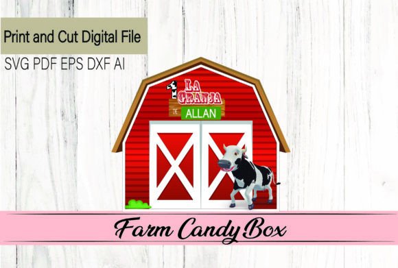 Farm Candy Box: 3D SVG Shapes for Crafters