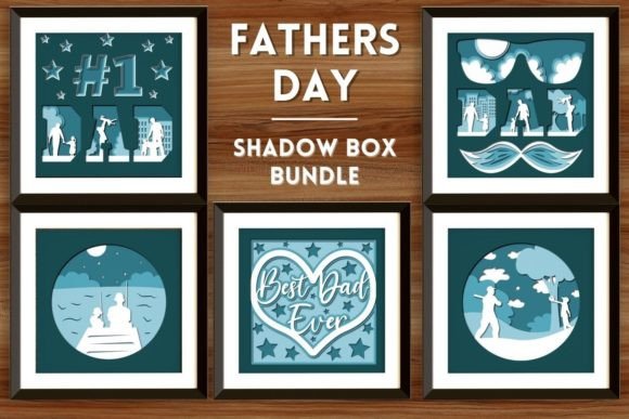 Fathers Day Shadow Box: 3D SVG for Local Branding