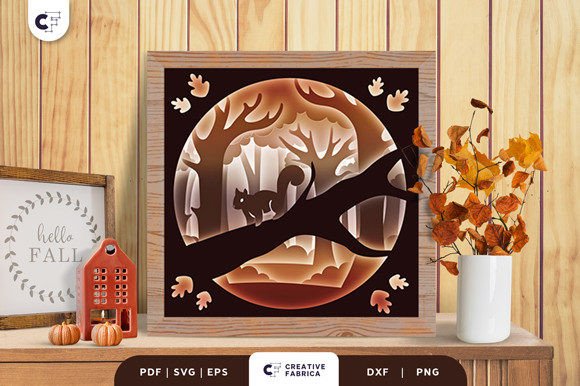 Forest in the Autumn 3D SVG: A Fall Branding Review