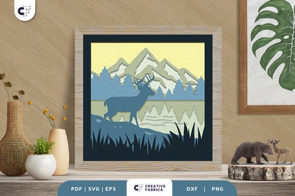 Lake in the Jungle 3D SVG for Other Editorial Uses
