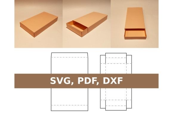 Match Box 3D SVG Template for Gift Boxes