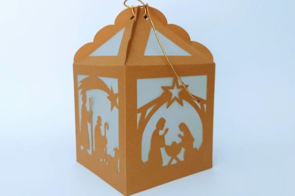 Nativity Scene Gift Box: A 3D SVG for Christmas