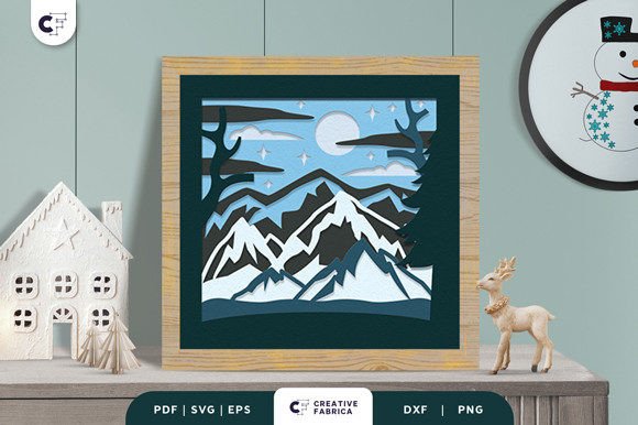 Peak of Winter Mountain 3D SVG: Editorial Review