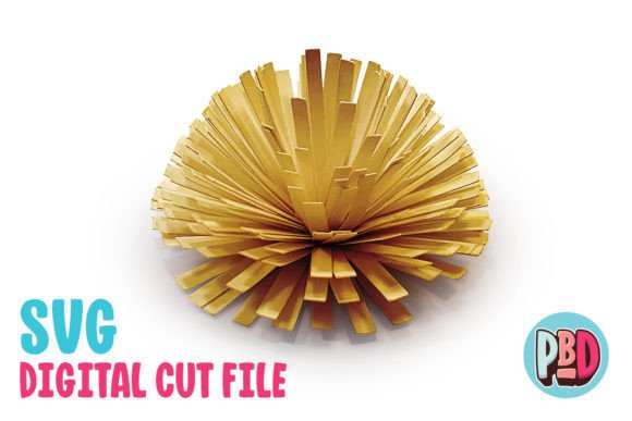 Pom Pom Gift Bow: 3D SVG Shapes for Local Branding
