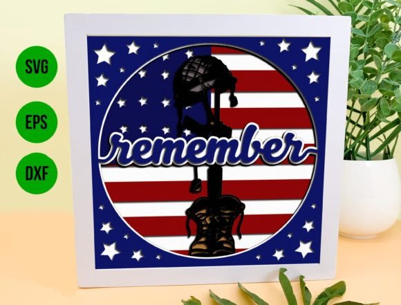 Remember Army Shadow Box Svg: 3D SVG Review