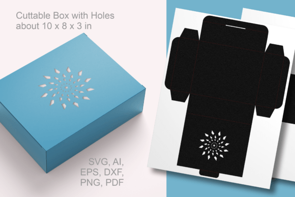 Snow Crystal Rectangular Favor Box SVG: 3D Shapes Review