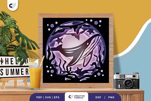 Whale Life 3D SVG: Summer Shadow Box Review