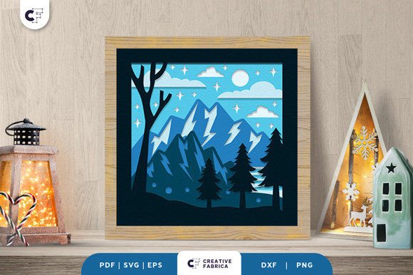 Winter Mountain Forest 3D SVG: A Brand Review